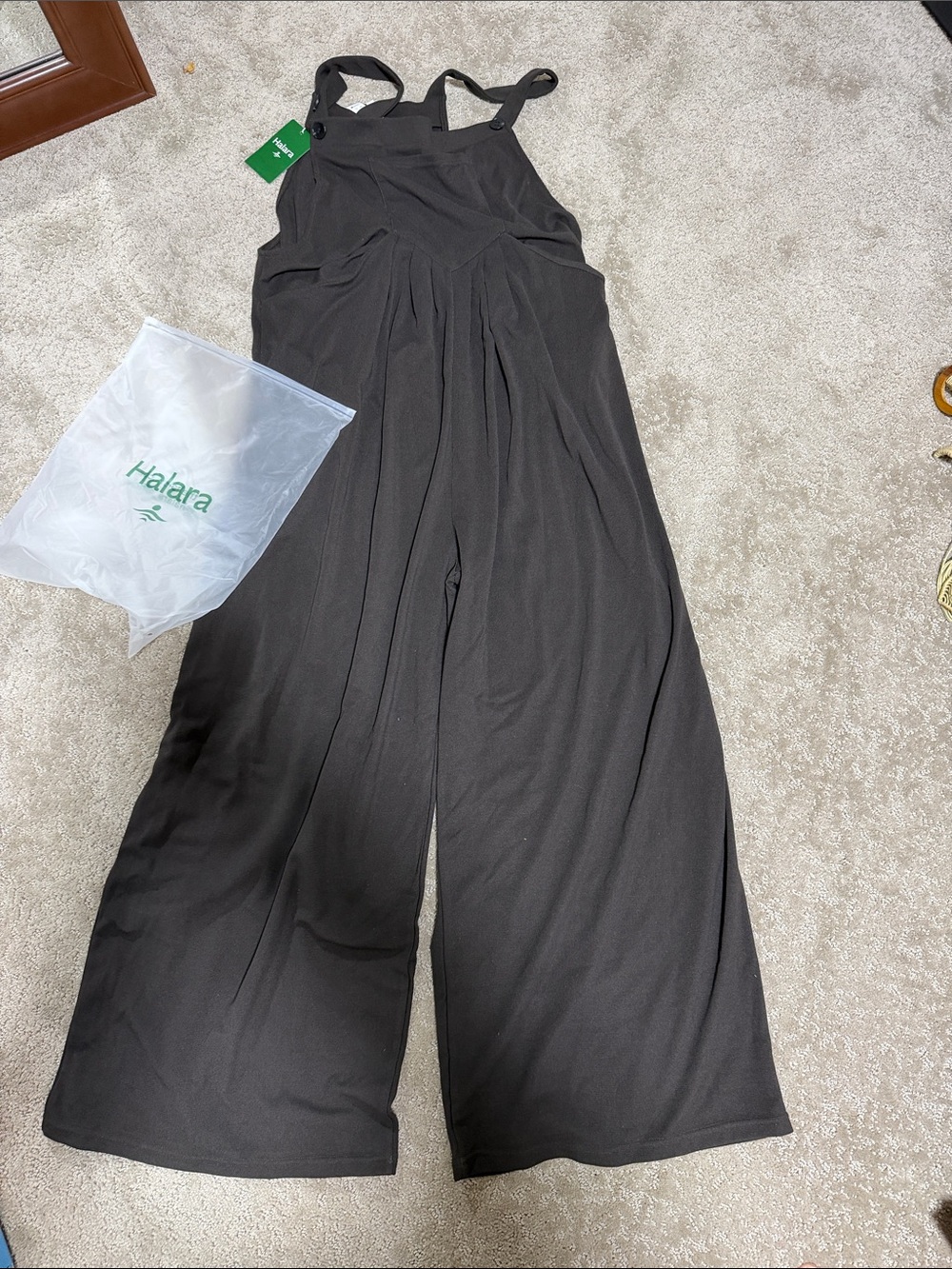 Halara Brown Wide-Leg Jumpsuit